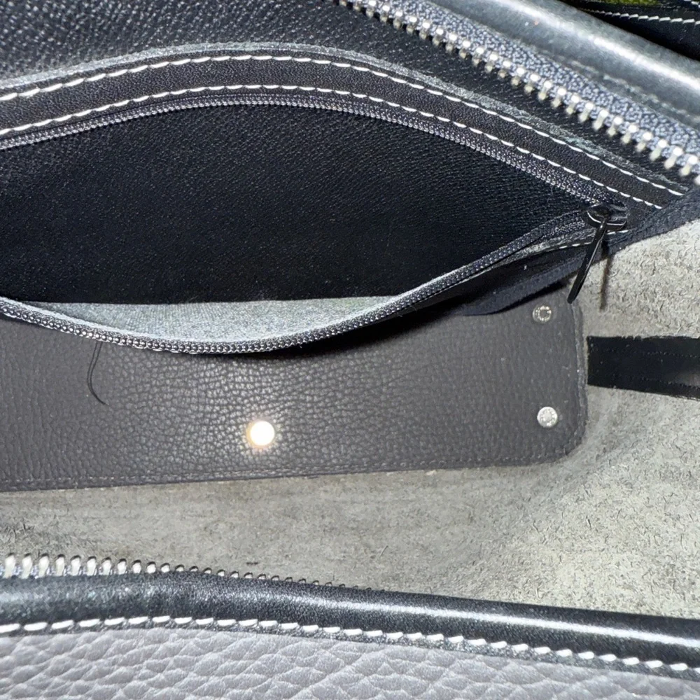 Dooney and Bourke Large Hobo in gray with black trim